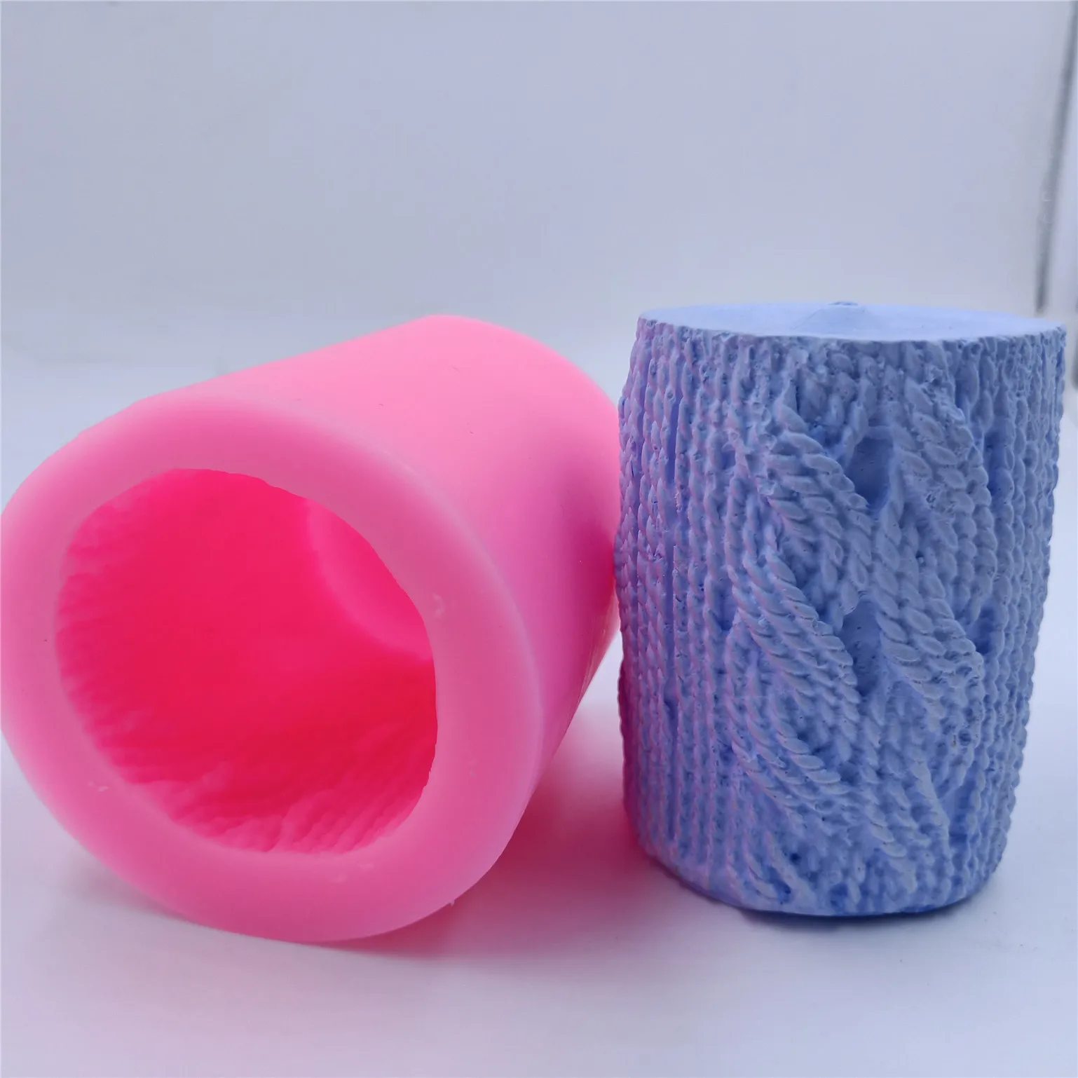 Дизайн пряжи формы для свечей 3D силиконовая форма изготовления столбов и