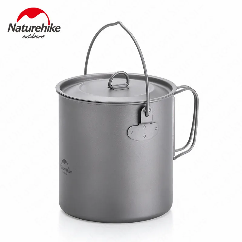 Naturehike уличная легкая Титановая посуда для кемпинга кухонная горшок 2 3 человек