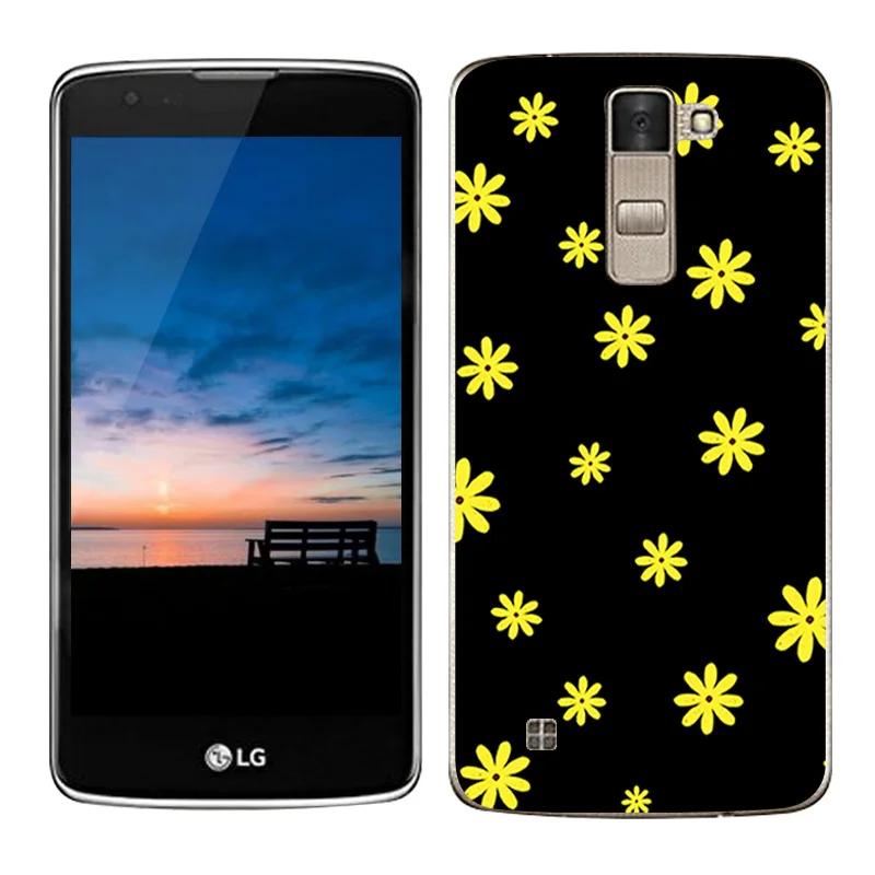 Роскошный чехол для LG K8 Lte K350 K350E K350N чехлы с морским песком окрашенный Силиконовый