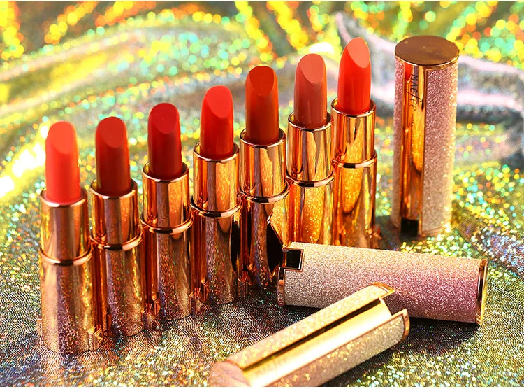 MACFEE Сексуальная Темно красная бархатная гладкая губная помада бальзам для губ 7