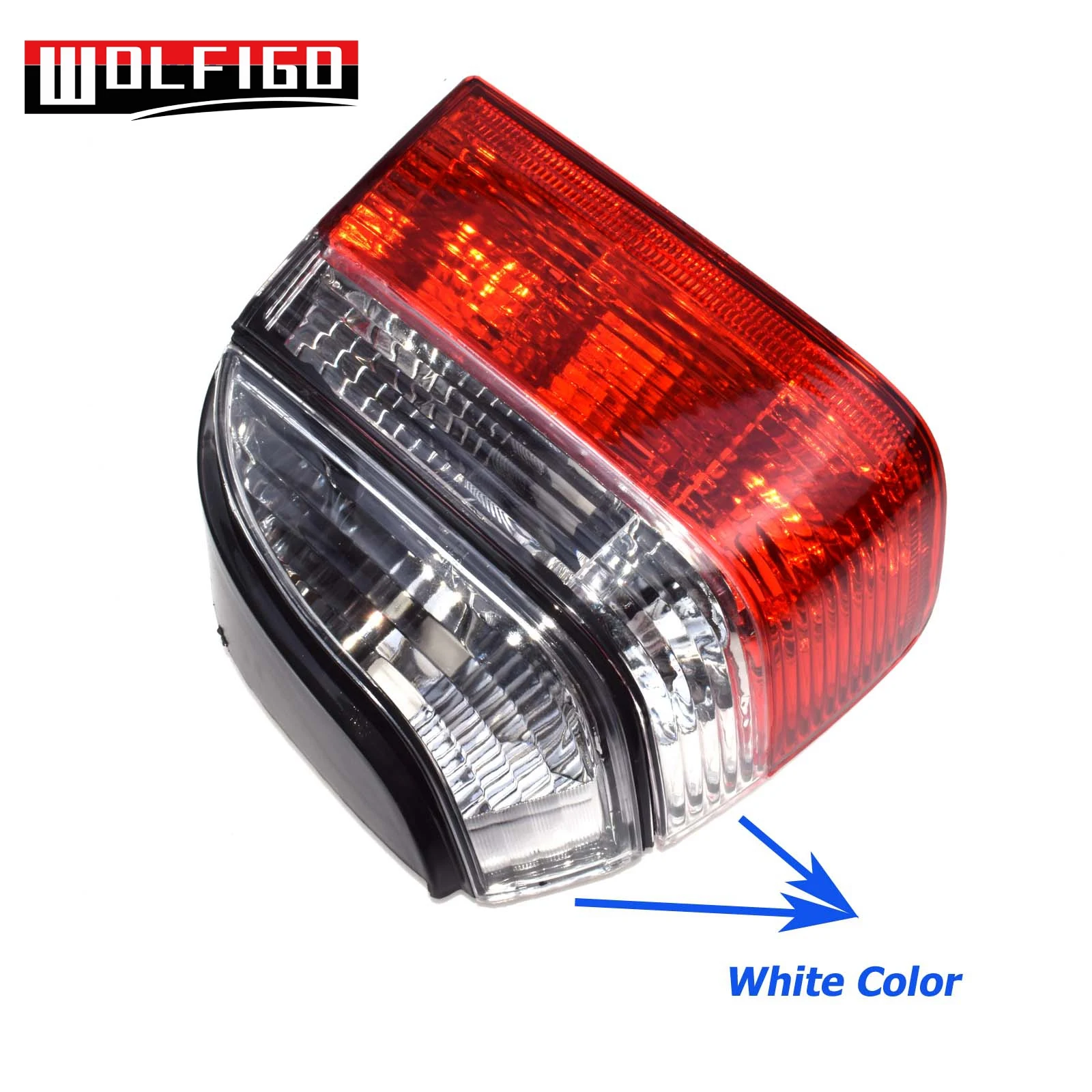 WOLFIGO светодиодный тормозной задний фонарь красный и белый для VW Golf Mk3 1993-1999 1EM945112, 1EM945111 - Цвет: Left Side