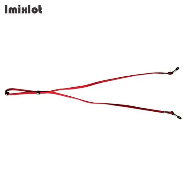 red Imixlot регулируемые солнцезащитные очки шейный шнур ремешок очки ремешок Ремешок-держатель замшевые очки веревка - Цвет: red