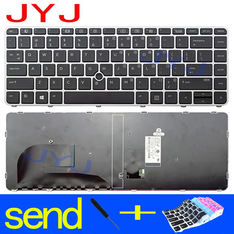 Новая клавиатура для ноутбука Elitebook 840 G3 745 отправляется прозрачная защитная