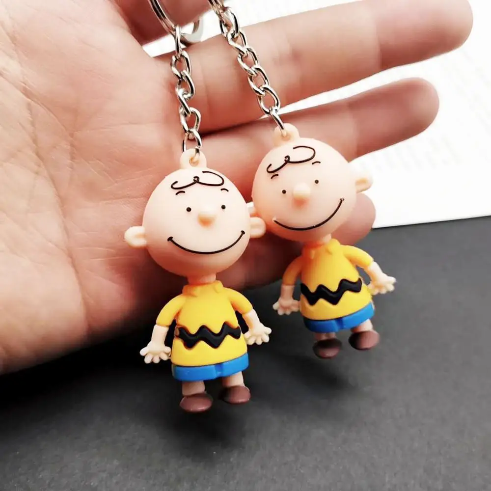 Charlie коричневый мультфильм Peanuts куклы настольное устройство/Сумка для ключей аксессуары озорная Фигурка Игрушки для мальчиков креативные забавные корейские куклы Ins