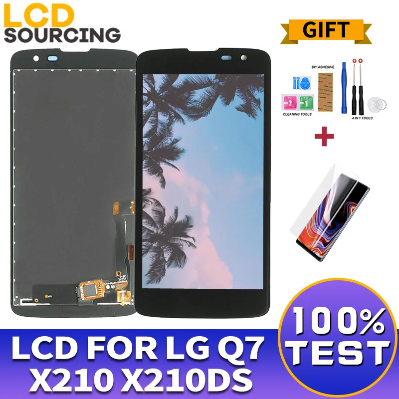 ЖК дисплей 5 0 дюйма для LG Q7 X210 X210DS + сенсорная панель дигитайзер в сборе сменный
