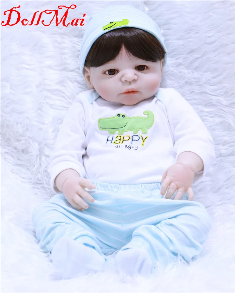 Кукла реборн силиконовая 22 дюйма 55 см|reborn bonecas|girl rebornsbaby real |