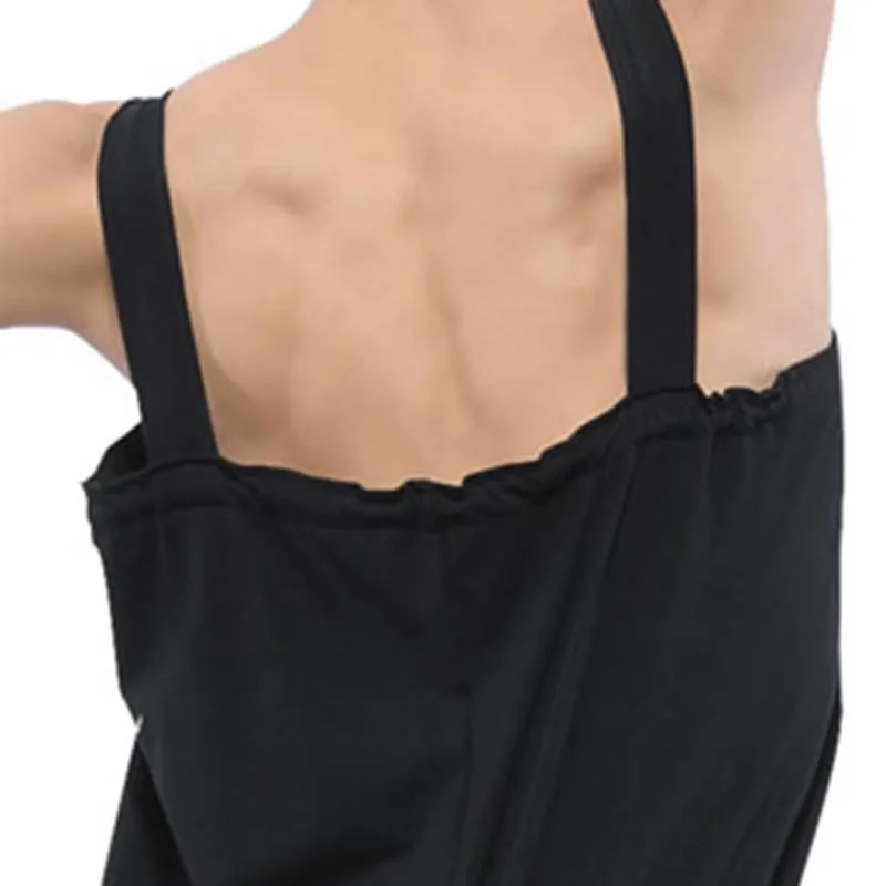 Мужские хлопковые танцевальные тренировочные комбинезоны для мальчиков черные