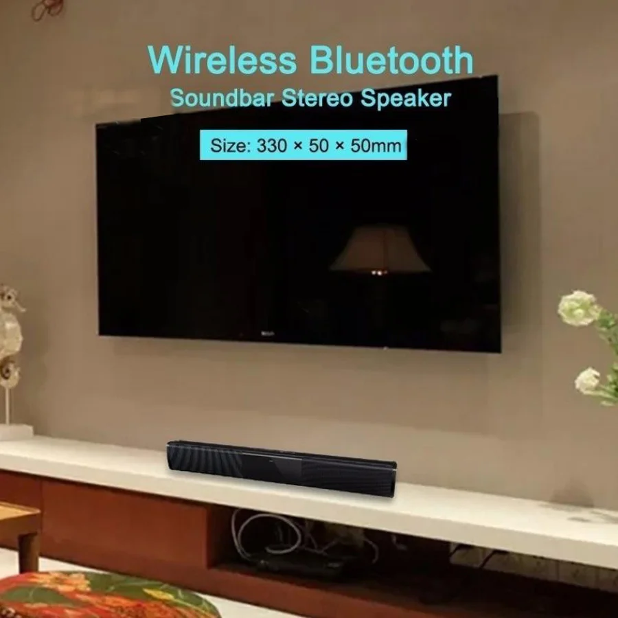 20 Вт беспроводной Bluetooth Саундбар стерео колонки Hifi домашний кинотеатр Саундбар для телевизора объемная звуковая система AUX TF FM радио колонка