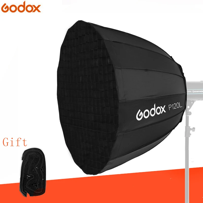 Godox P120L 120 см Глубокий параболический Bowens крепление портативный софтбокс + P120