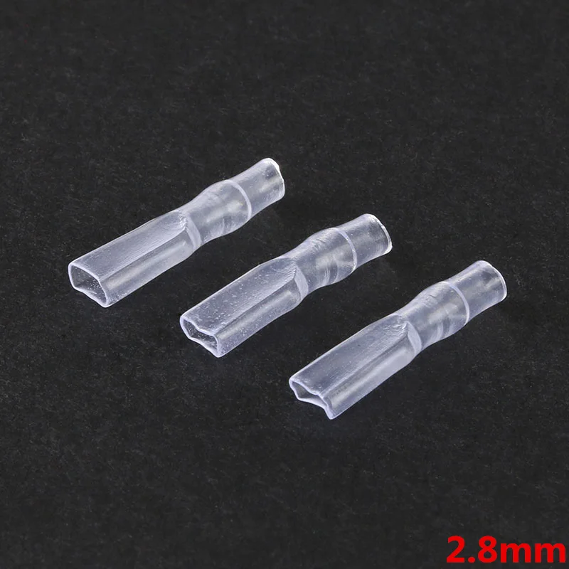 2.8mm Case 100 шт./лот, 2,8 мм, 4,8 мм, 6,3 мм, латунь, обжимной терминал, мужской, женский, лопата, разъемы, изоляционный рукав, 22-16AWG - Цвет: 2.8mm Case