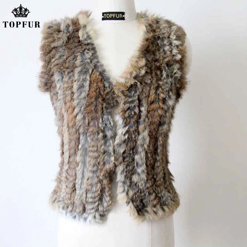 Новый женский жилет из натурального кроличьего меха очень низкая цена