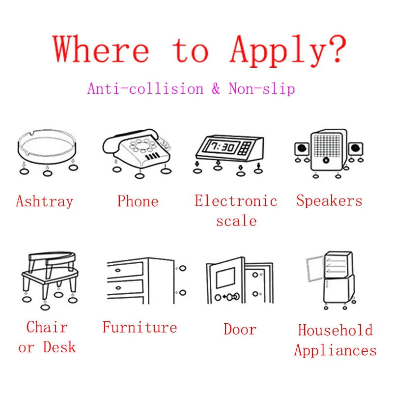 2 шт. мягкие утолщенные резиновые прокладки для дверей|Дверные ограничители| |