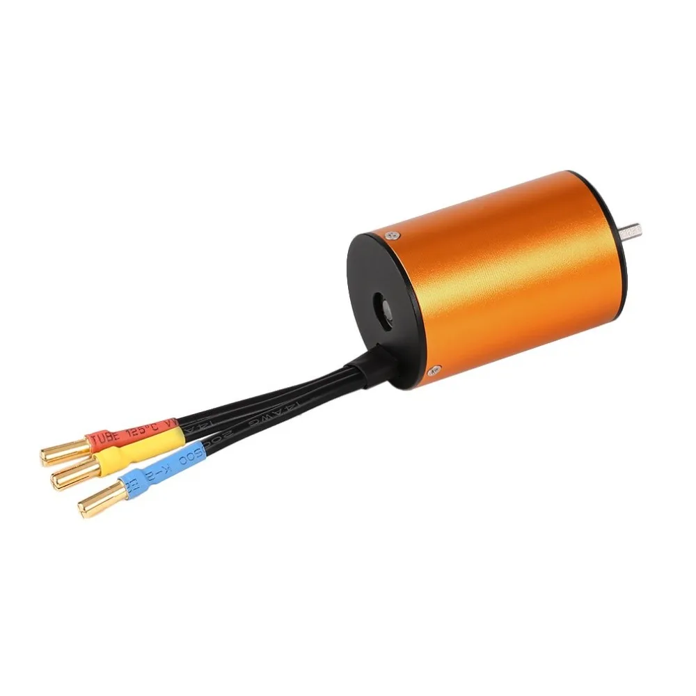 OCDAY 3650 5200KV 4 полюса Бессенсорный бесщеточный мотор с 60A электронный регулятор скорости комбо набор для 1/10 RC автомобилей и грузовиков