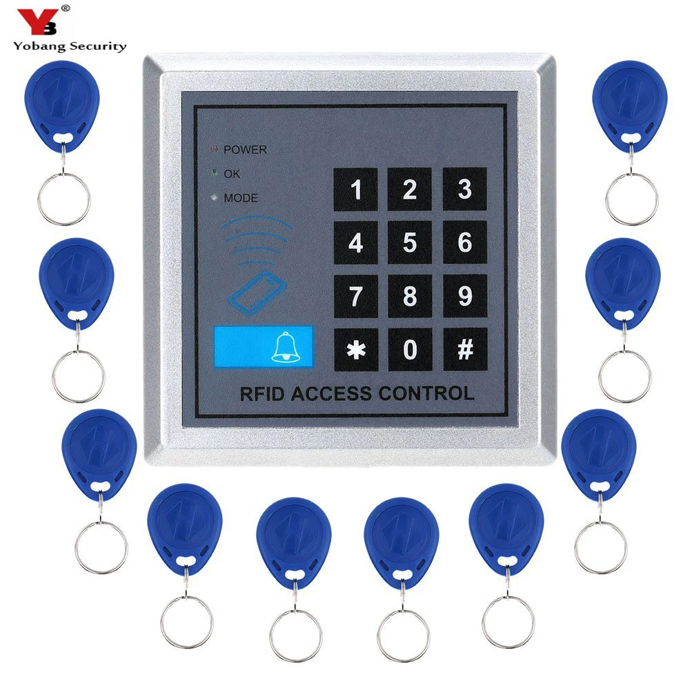 Yobangбезопасности RFID Клавиатура система контроля доступа 125 кГц карта считыватель
