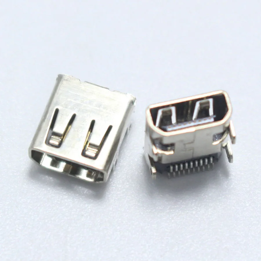 1 шт. 19Pin SMD разъем Micro HDMI с 4 фотовспышками Женский Разъем HD видеоразъем для