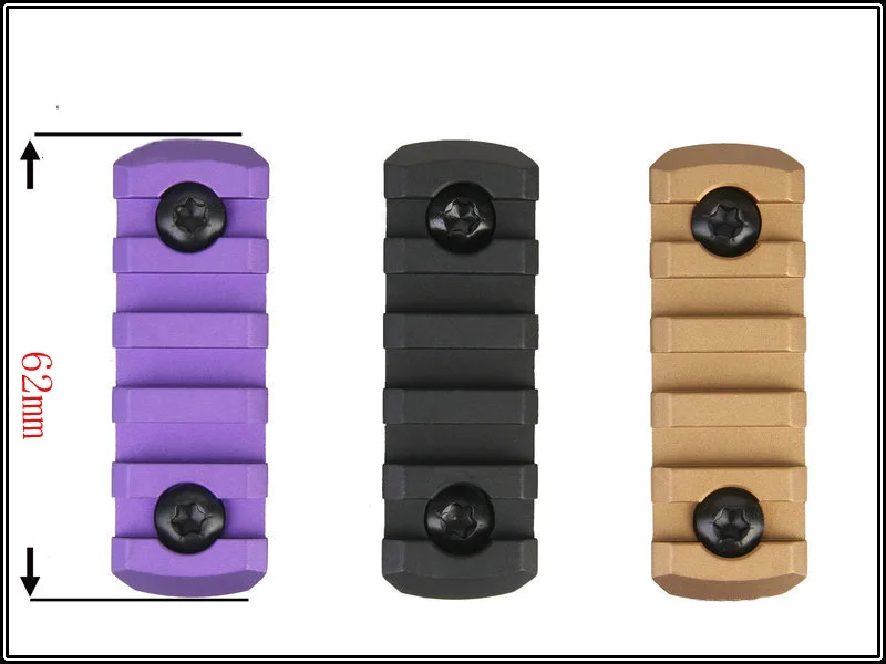 Адаптер для крепления на рельсы MLOK 5 слотов 2 дюйма 65 мм|picatinny rail adapter|adapter mountpicatinny