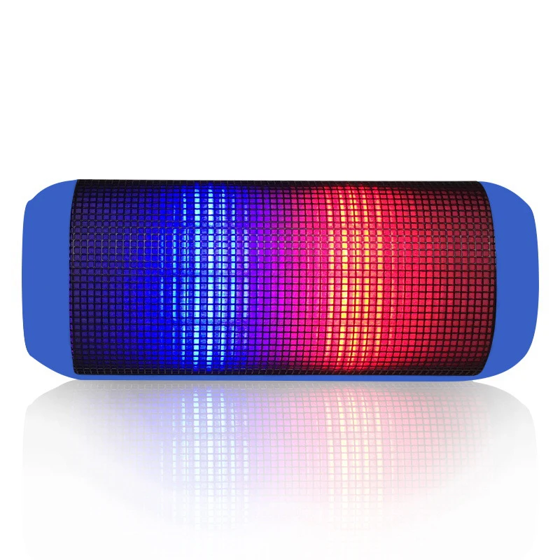 

Colorful Bluetooth Speaker LED Flashing Lights TF Card Wireless AUX Heavy Bass Audio Loud Volume Outdoor Speakers 2019 New