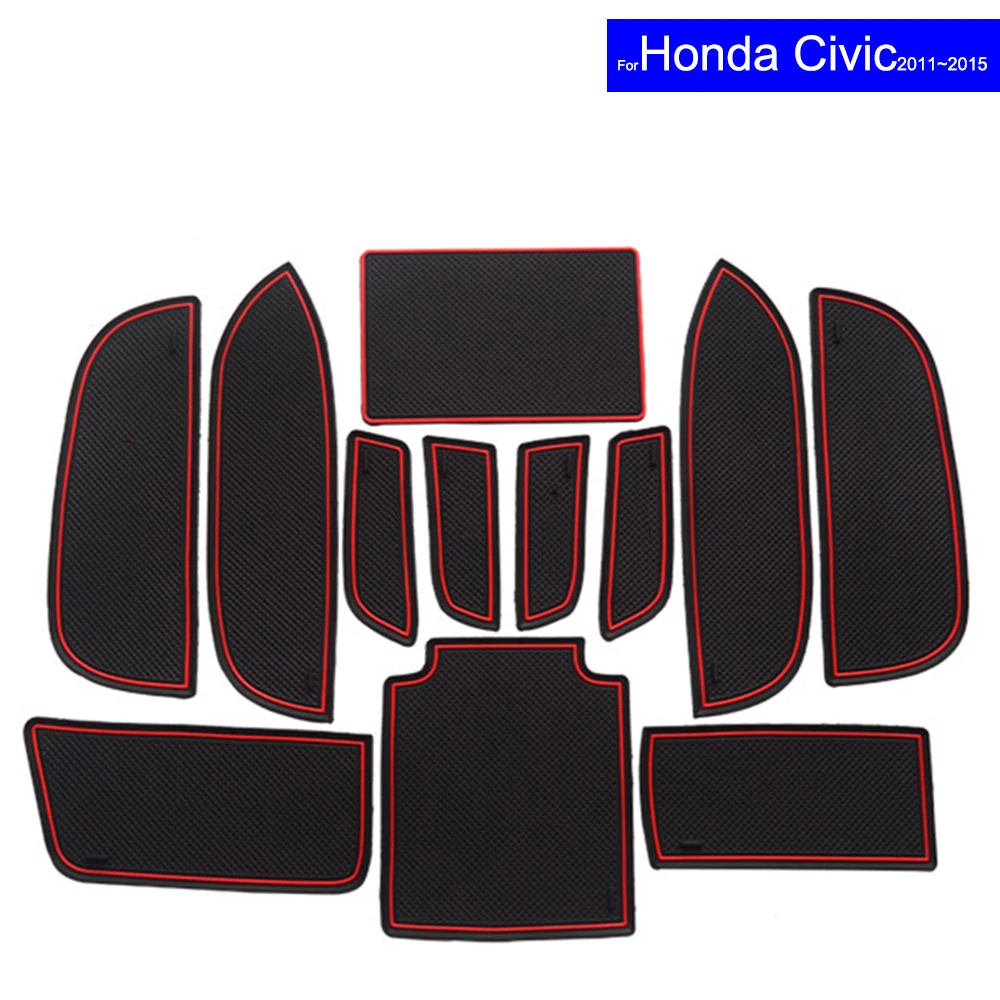 Коврики для автомобильных дверей коврики с держателем ковров Honda Civic 2006 ~ 2011 2012 2013