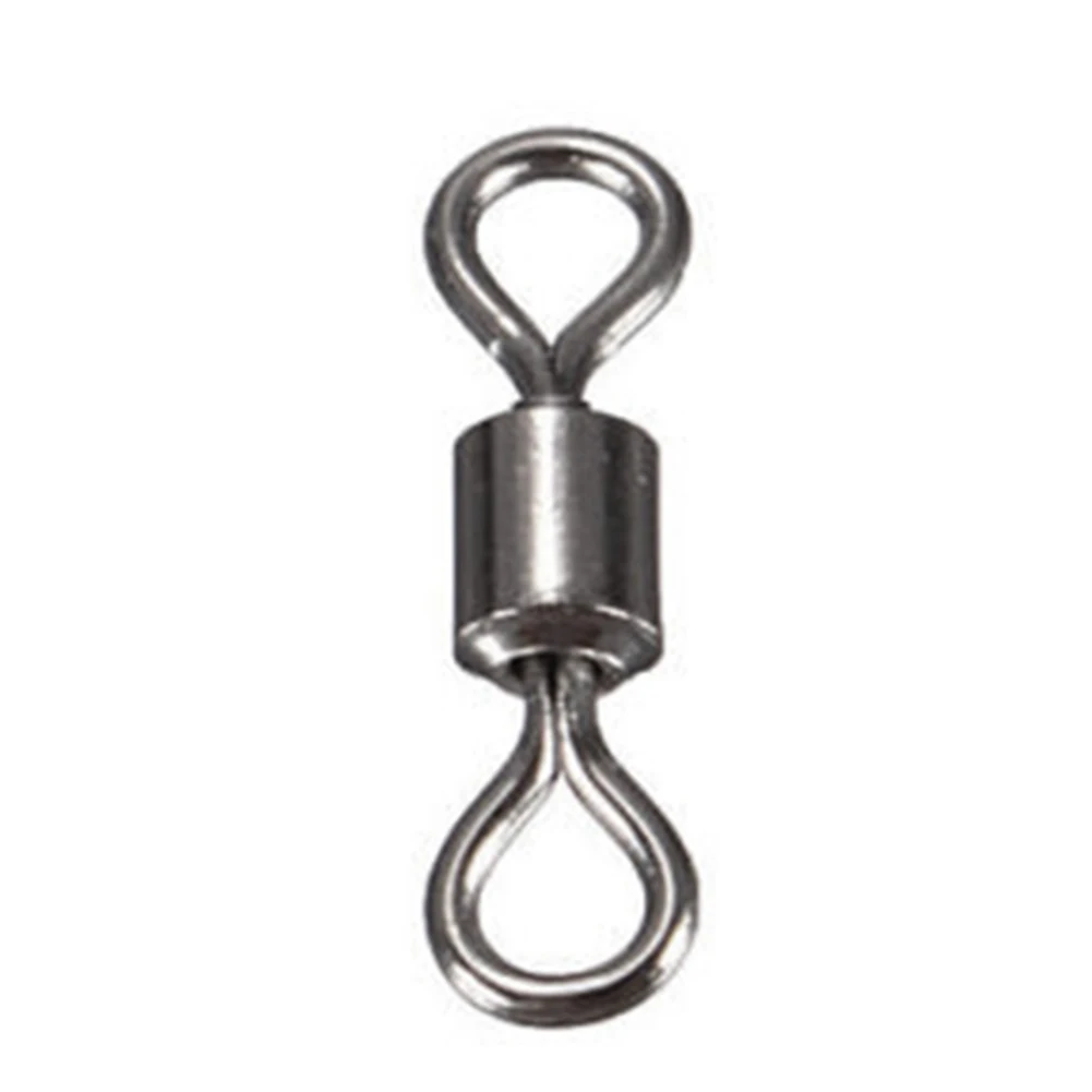 100 шт. шариковый Вертлюг одноцветное кольца рыбы разъем круглый 8 форма глаз