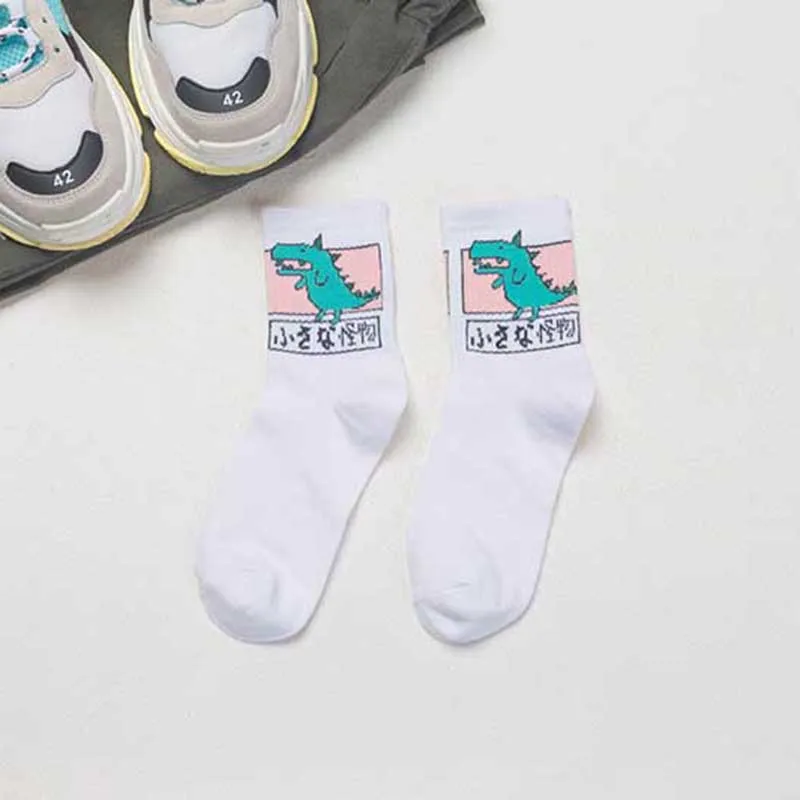 Милые женские носки в стиле Харадзюку; Милые Дышащие носки; Chaussettes FemmeCute; забавные носки; Calcetines Mujer Sokken