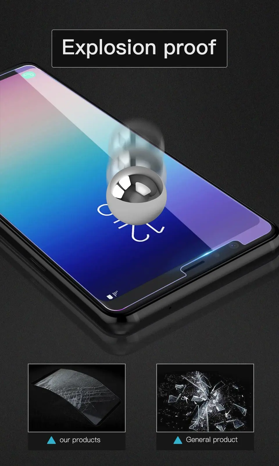 Экран протектор для Galaxy S9 S8 HD ясно закаленное стекло 9h Защитная пленка samsung J5 J7 J8 J3