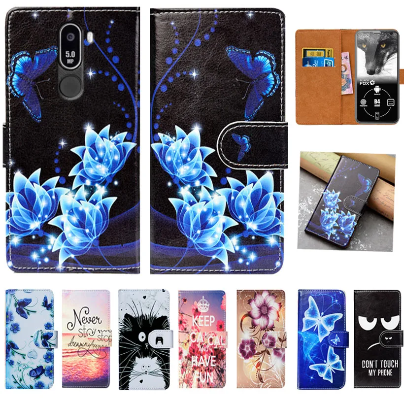 Чехол книжка для Black Fox B4 mini NFC высококачественный чехол из искусственной кожи с