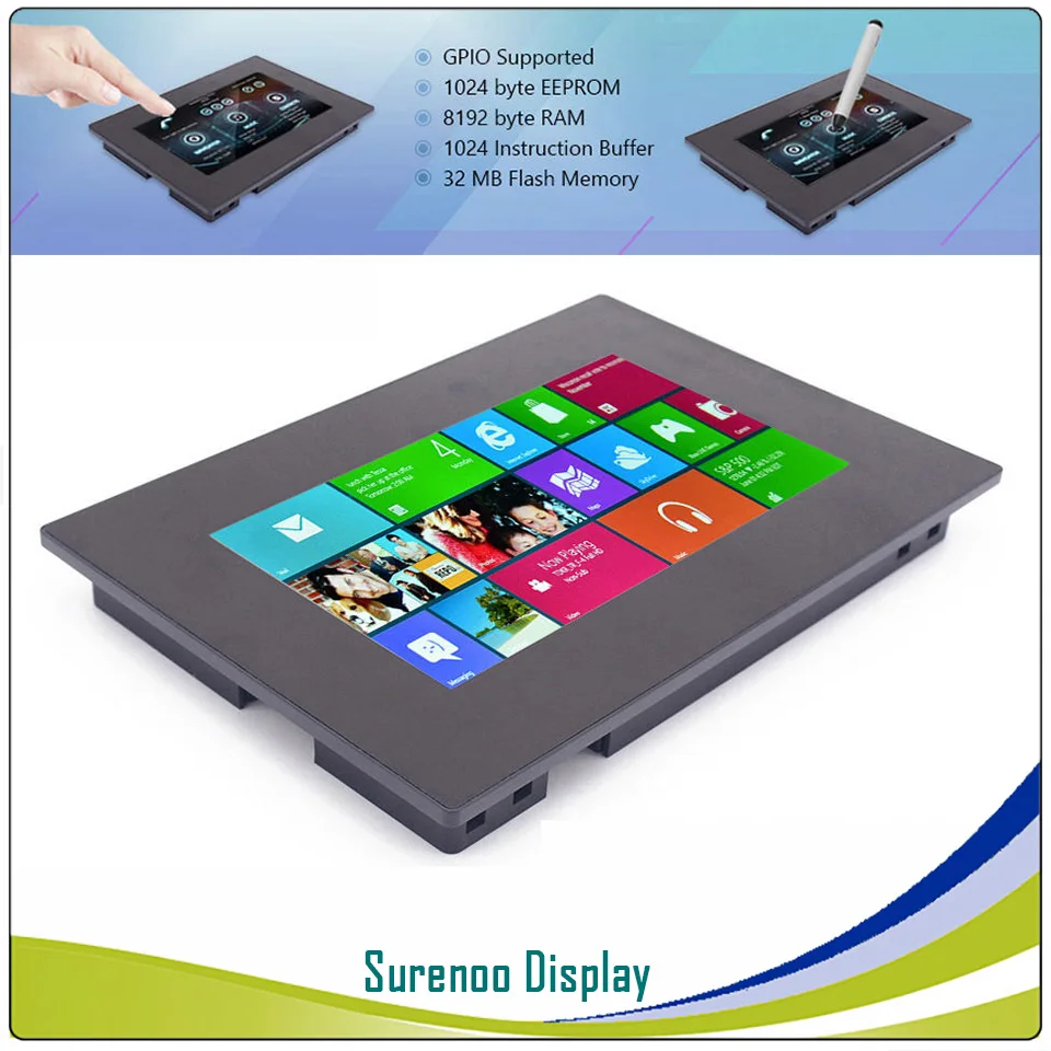 7," Nextion Enhanced HMI USART серийный TFT lcd модуль Дисплей резистивная емкостная сенсорная панель с корпусом для Arduino RPI