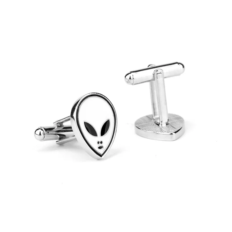 Dongsheng Alien запонки черно-белый эмалированный украшения на шею из рубашка Запонки