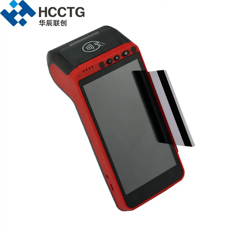 without certificate 3g/4G/wifi 5,5 дюймовый сенсорный экран ручной Edc отпечатков пальцев pos-терминал для Android с принтером NFC считыватель HCC-Z100 - Цвет: without certificate