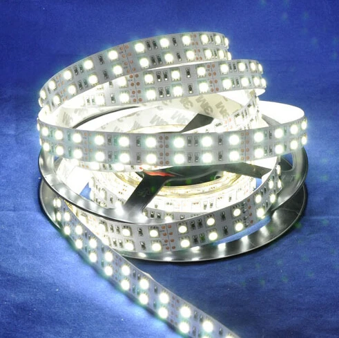 

Free Shipping 5M Double Row 5050 Cool White Warm LED Strip Light 5M 120led/M SMD Light 12V DC Non-waterproof