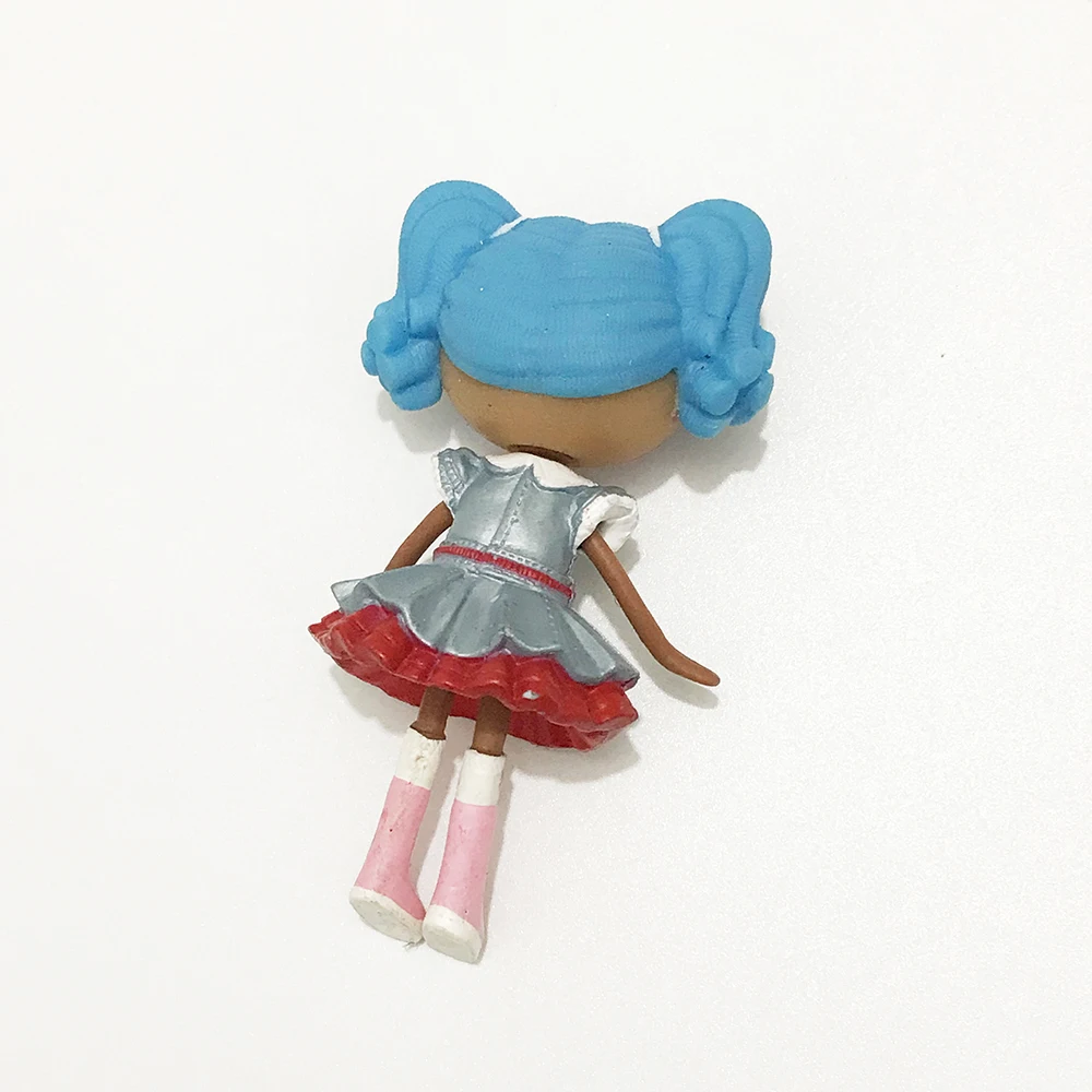 1 шт. Новое поступление мини 3 дюймов Оригинальный MGA куклы Lalaloopsy синий для девочки