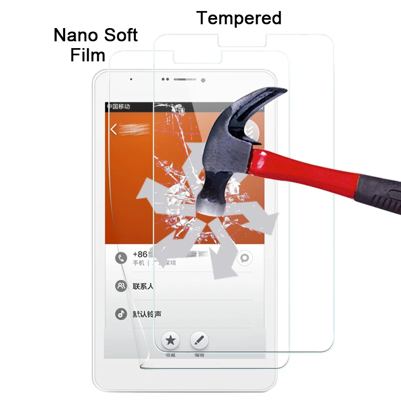 For CUBE Talk 8 U27GT 3G 8.0" TAB Explosion-proof Nano soft film in stock High quality Anti-shatter screen protector | Компьютеры и