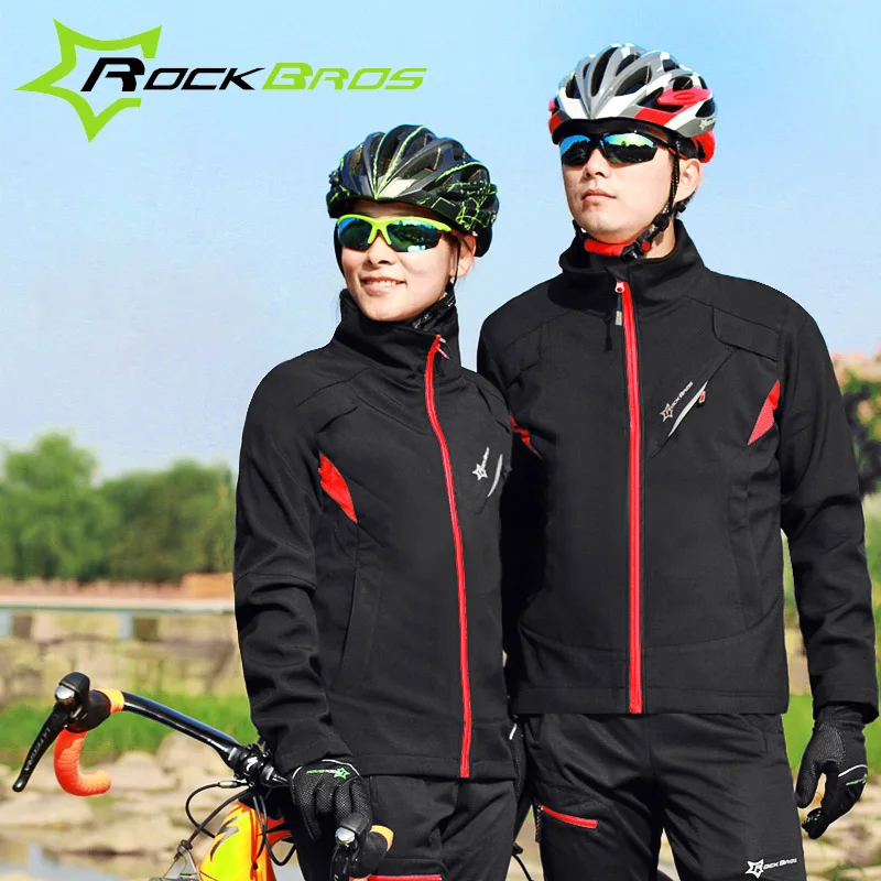 Rockbros велосипедная куртка наборы Зимний флисовый термальный водонепроницаемый дорожный велосипед Джерси одежда для мужчин и женщин горные одежды