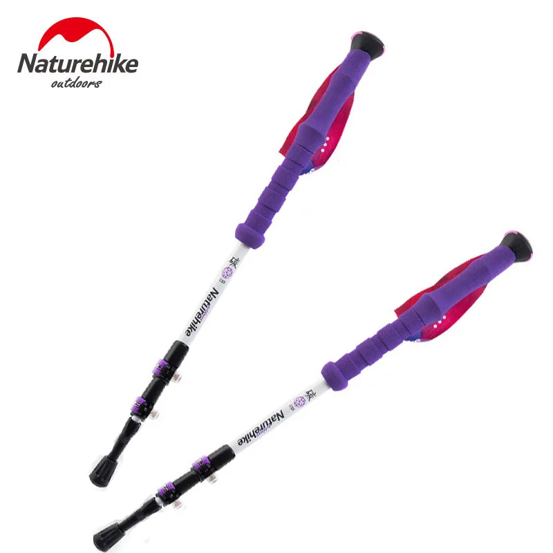 Purple Female POINT BREAK NH80A089-Z из двух частей открытый профессиональный альпинистский персонал регулируемые палки для ходьбы, трекинга альпеншток трости - Цвет: Purple Female