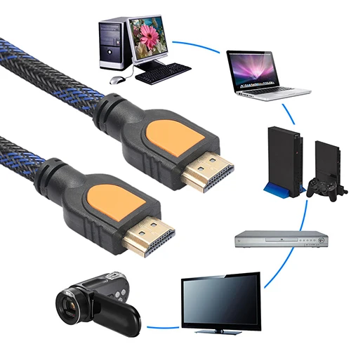 0 5 м Позолоченные соединения HDMI видео кабель V1.4 HD 1080 P для ЖК-дисплей DVD HDTV |