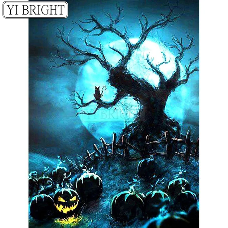 Алмазная 5D картина сделай сам мультяшная полноразмерная вышивка в виде тыквы