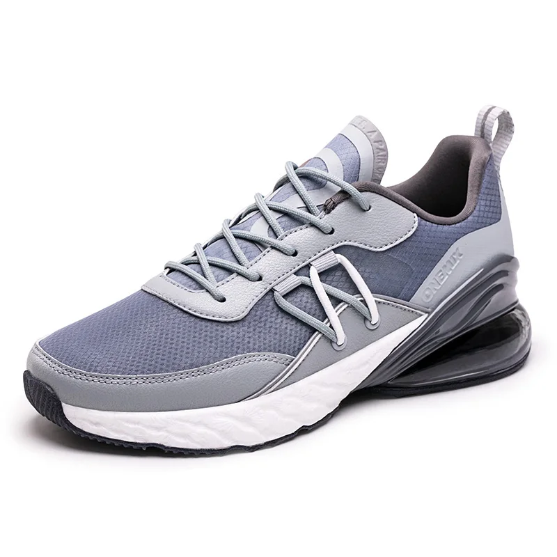 Blue Gray ONEMIX кроссовки, мужские кроссовки для бега, удобная обувь с воздушной подушкой, унисекс, уличные спортивные кроссовки, мужская теннисная обувь на плоской подошве - Цвет: Blue Gray