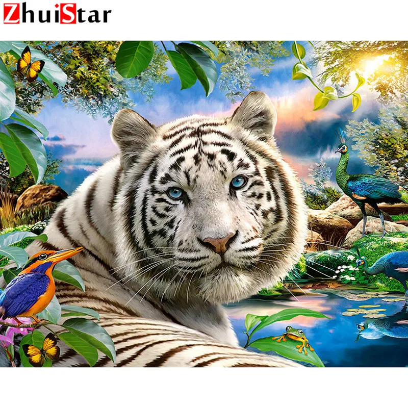 

5D DIY full square diamond painting animal diamond sale cross stitch mosaic tiger rhinestone painting wedding decor home XY1