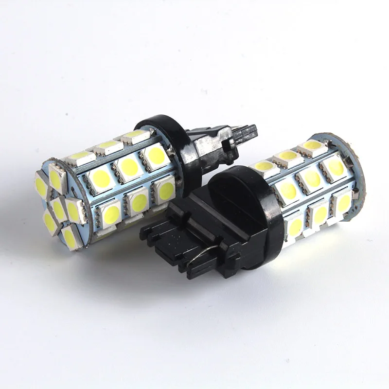 10 шт. X T25 3156 3157 27 smd 5050 Светодиодная ампула 3057LL 3155 3155LL 3156LL Voiture De Frein Arriere lumiere blanc