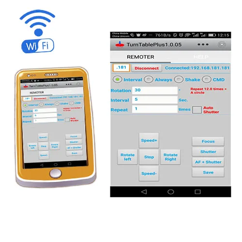 Интеллектуальный Электрический поворотный стол для фотосъемки подключение