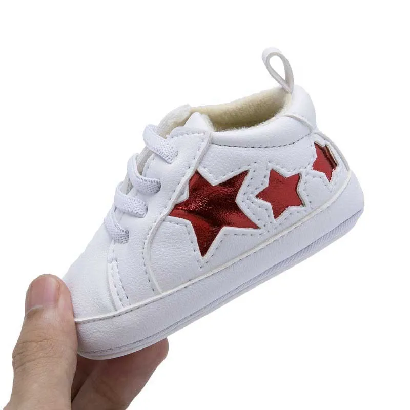 

Baby Shoes Breathable PU Leather Shoes Star Print Boys Shoes Comfortable Girls Baby Sneakers Kids Toddler Shoes