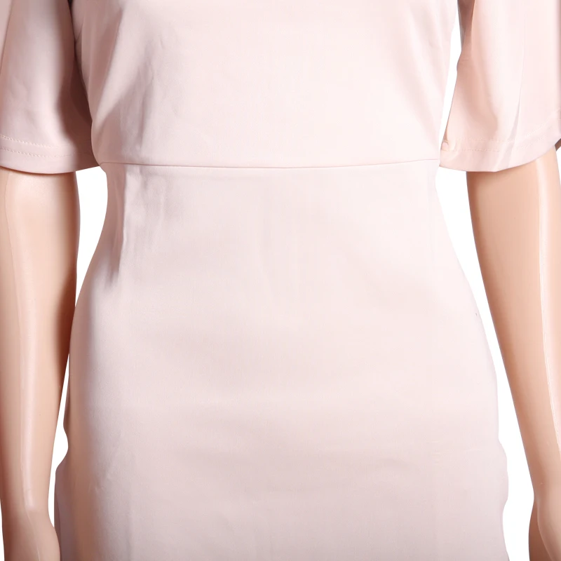 Women 2018 Summer Slim Black Dress Knee Length Work Bodycon Dresses Batwing Sleeve Robe O Neck Vintage Sheath Party Pencil | Женская