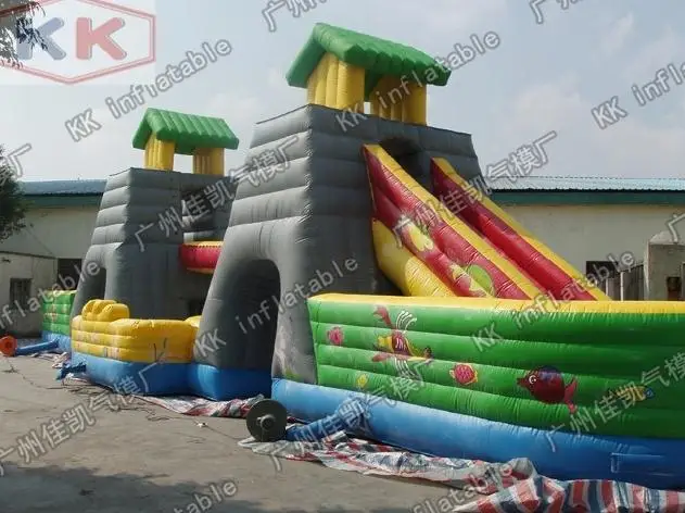 Гигантский Забавный надувной дом строительная структура надувные горки игра |