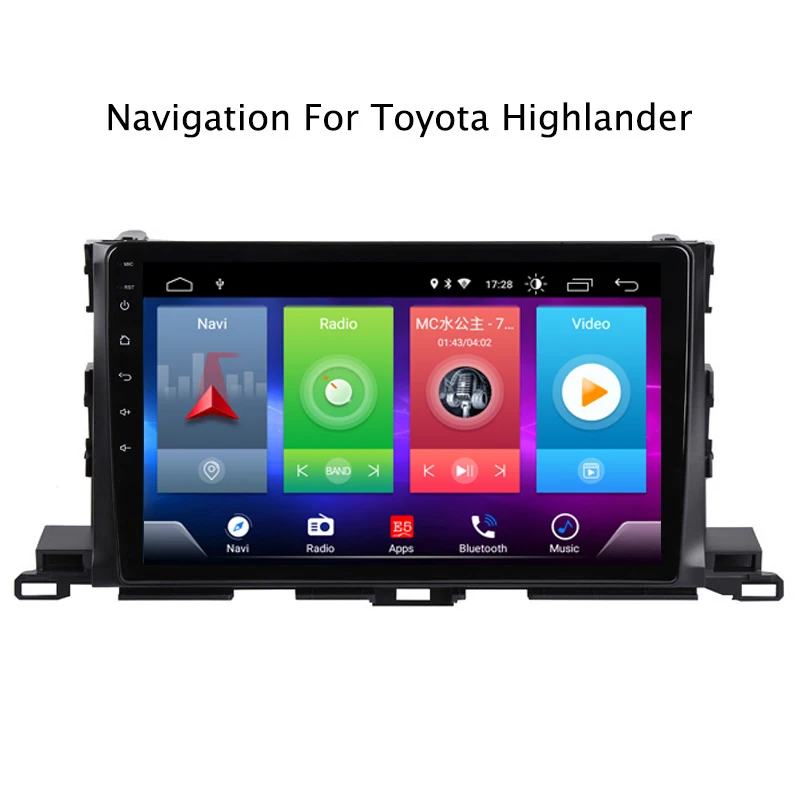 Умный полный сенсорный Android 8,1 Автомобильный gps навигатор для TOYOTA Highlander магнитофон Авторадио Мультимедиа DSP головное устройство