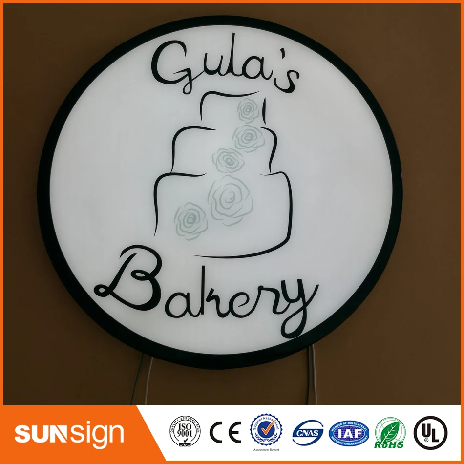 3D акриловый рекламный светодиодный подсветкой освещения с буквами коробки