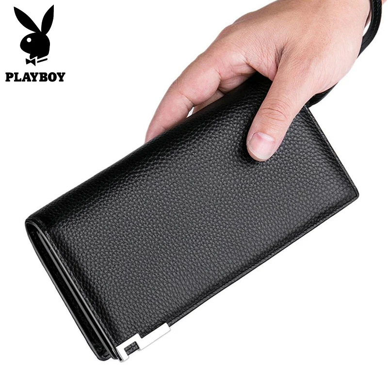 Playboy моды клатч мужской кошелек Для мужчин Женские Кошельки браслет Сумки