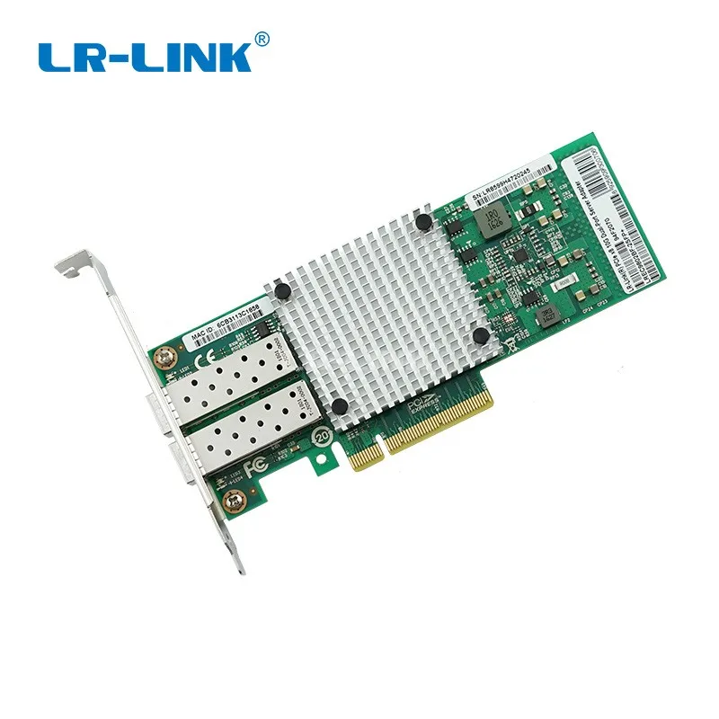 LR-LINK 9802BF-2SFP+ Сетевая карта 10 ГБ PCIe X8 Двухпортовый оптоволоконный серверный