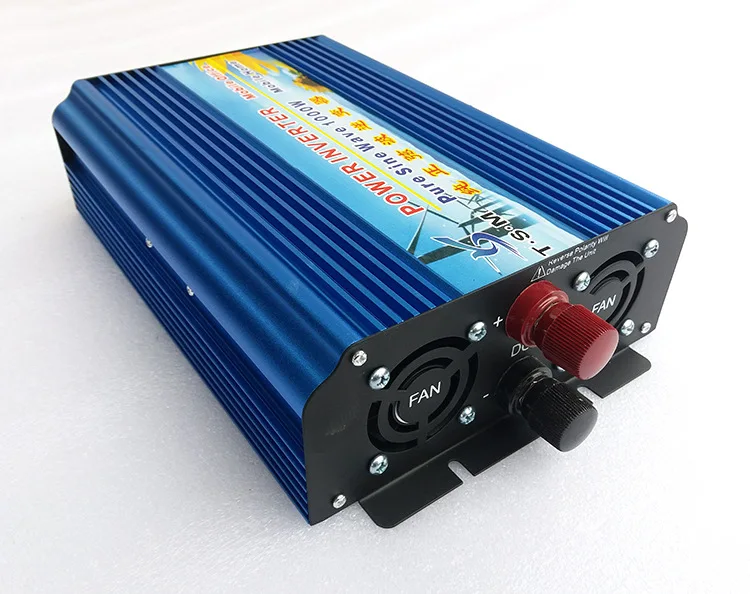 Чистый синусоидальный инвертор 1KW 1000 W Новый DC 12 V 24 48 110 220 автомобильный солнечной
