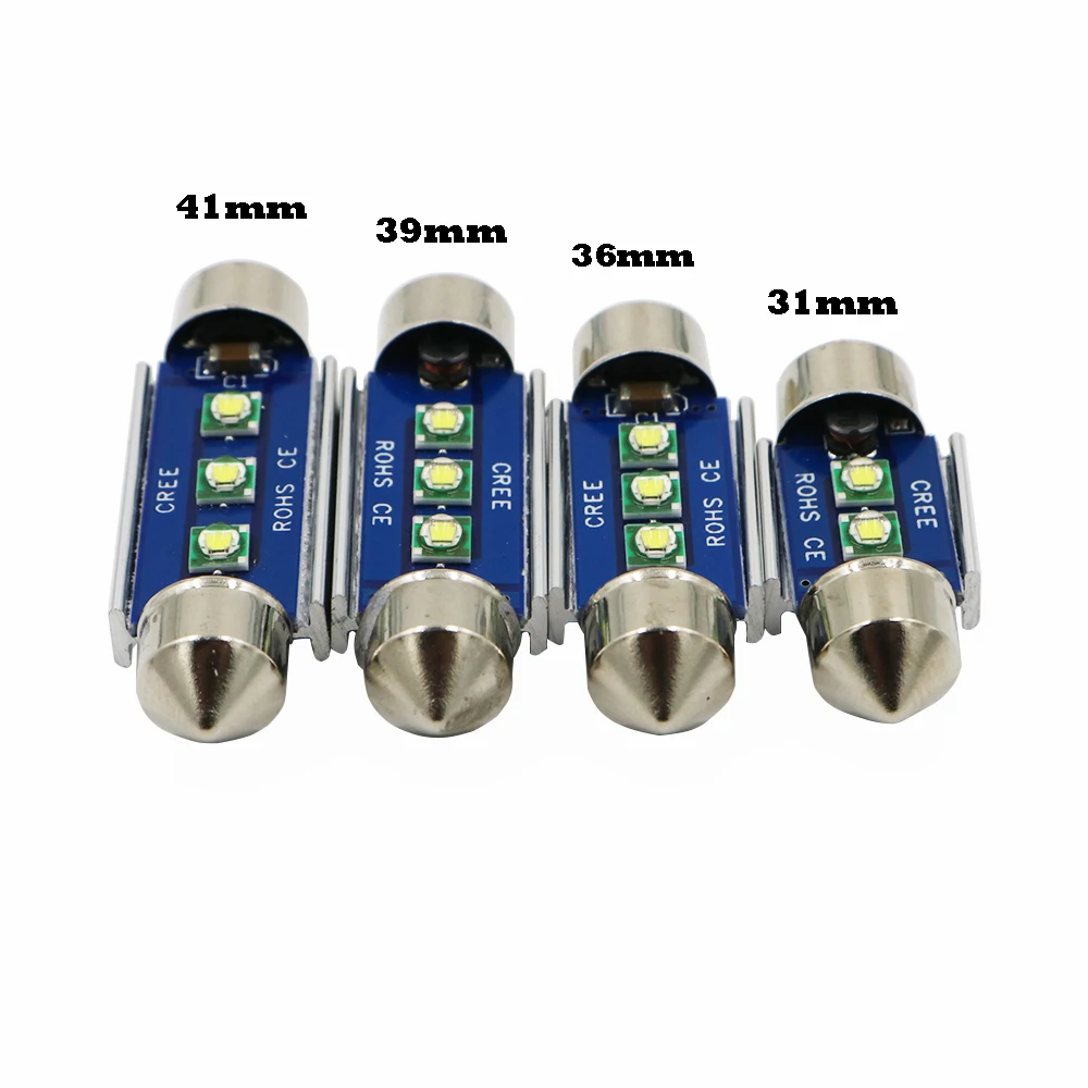 YSY 10x Высокая мощность Festoon CANBUS 31 мм 36 39 41 C5W led без ошибок 3030 2 3 LED smd интерьер чтения