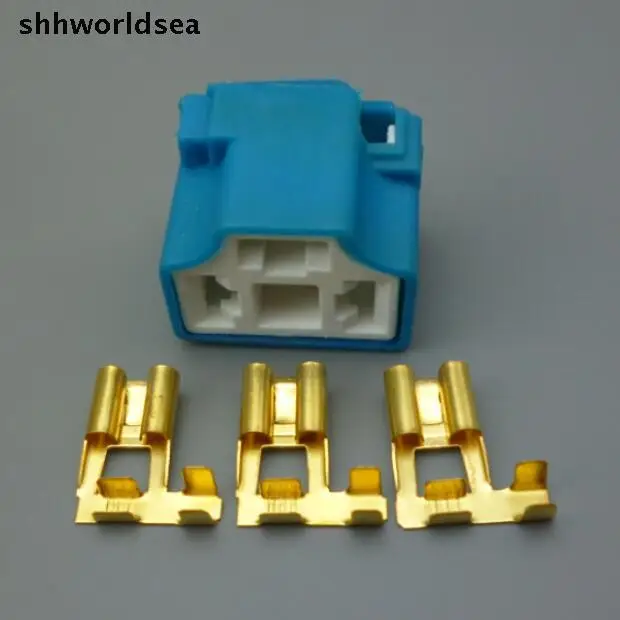 Shhworldsea 10 комплектов 9003 H4 3 контактный разъем для автомобильной лампы керамический